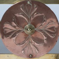 W. A. S. Benson & Heywood Sumner. Rare Arts & Crafts Brass & Copper Fire Fender - Thumbnail 8