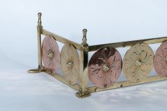 W. A. S. Benson & Heywood Sumner. Rare Arts & Crafts Brass & Copper Fire Fender - Thumbnail 10