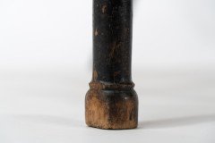 Morris & Co. A rare Arts and Crafts ebonized ash rush seat ladder back two-seater settee - Thumbnail 14
