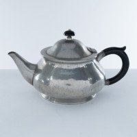 Liberty & Co., An Arts & Crafts Six Piece Pewter Tudric Tea Set - Thumbnail 3