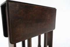 Arts & Crafts Cotswold Style Oak Gate Leg Drop Leaf Tea or Side Table - Thumbnail 10