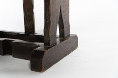 Arts & Crafts Cotswold Style Oak Gate Leg Drop Leaf Tea or Side Table - Thumbnail 15