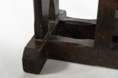 An Arts & Crafts Cotswold Style Oak Gate Leg Drop Leaf Tea or Side Table - Thumbnail 12