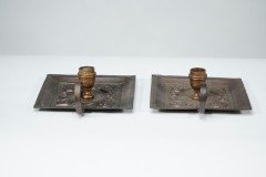Benham & Froud London. A Pair of Arts & Crafts Copper Night Candle Holders - Thumbnail 5