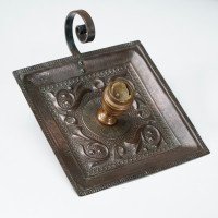 Benham & Froud London. A Pair of Arts & Crafts Copper Night Candle Holders - Thumbnail 10