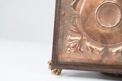 Benham & Froud ( attributed. ). An Arts & Crafts Copper & Oak Teapot Stand or Trivet - Thumbnail 10