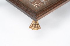Benham & Froud ( attributed. ). An Arts & Crafts Copper & Oak Teapot Stand or Trivet - Thumbnail 12