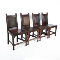 Set of Four Aesthetic Hall Chairs in the Manner of E. W. Godwin - Thumbnail 2