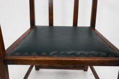 George Montague Ellwood. Made by J. S. Henry. A Set of Ten Arts & Crafts Oak Dining Chairs - Thumbnail 19
