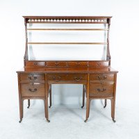 Morris & Co. Attributed, a Subtle Anglo-Japanese Walnut Sideboard Dresser - Thumbnail 3