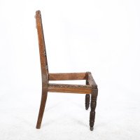 E. W. Godwin, attributed. A Pair of Oak Dining Chairs Ready Upholstery - Thumbnail 11