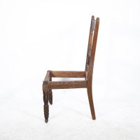 E. W. Godwin, attributed. A Pair of Oak Dining Chairs Ready Upholstery - Thumbnail 14