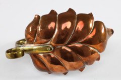 Arts & Crafts c.1900 Pair of Copper and Brass Lily Pad Candle Night Lights - Thumbnail 19