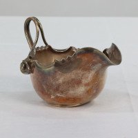 James Dixon, Dr. C. Dresser Style Of. A Silver Plated Sugar Bowl & Milk Jug - Thumbnail 5