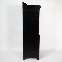 Collinson & Walton. Aesthetic Movement Burr Walnut & Ebonised Music Cabinet - Thumbnail 4