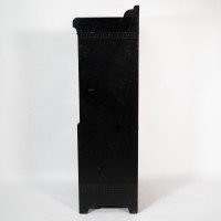 Collinson & Walton. Aesthetic Movement Burr Walnut & Ebonised Music Cabinet - Thumbnail 5