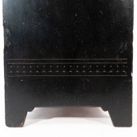 Collinson & Walton. An Aesthetic Movement Burr Walnut & Ebonised Music Cabinet - Thumbnail 15