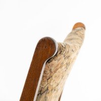 Harris Lebus. A Pair of Arts & Crafts Oak Reclining Armchairs with Large Flat Extended Arms - Thumbnail 11