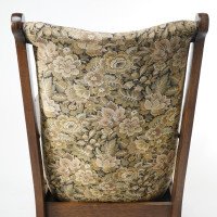 Harris Lebus. A Pair of Arts & Crafts Oak Reclining Armchairs with Large Flat Extended Arms - Thumbnail 12