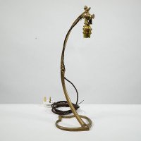 W. A. S. Benson. A Pair of Tall Swan Necked Table Lamps with Heart Shaped Base - Thumbnail 5