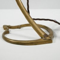 W. A. S. Benson. A Pair of Tall Swan Necked Table Lamps with Heart Shaped Base - Thumbnail 16