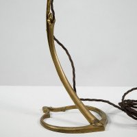 W. A. S. Benson. A Pair of Tall Swan Necked Table Lamps with Heart Shaped Base - Thumbnail 15