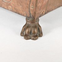 John Pearson attri. Arts & Crafts copper coal bucket with floral decoration - Thumbnail 19