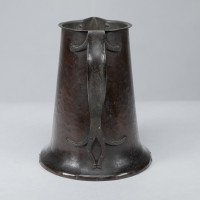 Arthur Dixon for the BGH. Arts & Crafts Hand-hammered Copper Jug - Thumbnail 5
