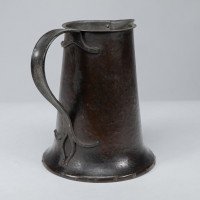 Arthur Dixon for the BGH. Arts & Crafts Hand-hammered Copper Jug - Thumbnail 6