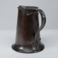 Arthur Dixon for the BGH. Arts & Crafts Hand-hammered Copper Jug - Thumbnail 8