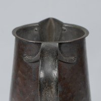 Arthur Dixon for the BGH. Arts & Crafts Hand-hammered Copper Jug - Thumbnail 9