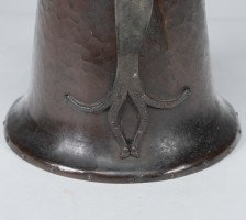 Arthur Dixon for the BGH. An Arts & Crafts Hand-hammered Copper Jug - Thumbnail 13