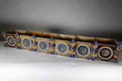Royal Doulton. An Aesthetic Movement six-section salt glaze window sill planter - Thumbnail 4