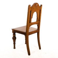 Alfred Waterhouse, attributed. For James Lamb. A Gothic Revival Oak Hall Chair - Thumbnail 14