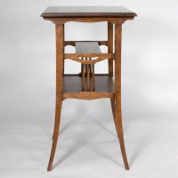George Walton, Style of. A pair of Arts & Crafts inlaid Oak side table - Thumbnail 3