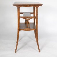 George Walton, Style of. A pair of Arts & Crafts inlaid Oak side table - Thumbnail 7