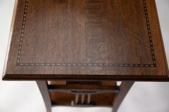 George Walton, Style of. A pair of Arts & Crafts inlaid Oak side table - Thumbnail 11