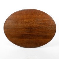 Lamb of Manchester, Stamped Lambs. Rare Anglo-Japanese Oak Oval Centre Table - Thumbnail 10