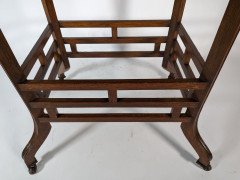 Lamb of Manchester, Stamped Lambs. Rare Anglo-Japanese Oak Oval Centre Table - Thumbnail 12