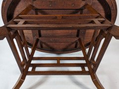 Lamb of Manchester, Stamped Lambs. Rare Anglo-Japanese Oak Oval Centre Table - Thumbnail 14