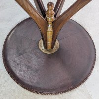 Lambs of Manchester attr. A fine Aesthetic Movement walnut circular wine table - Thumbnail 12