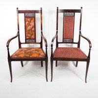George Walton for John Rowntree's Cafe & Miss Cranston Tearooms. Arts & Crafts Walnut Armchair - Thumbnail 19
