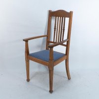 Shapland & Petter, a Good Quality Set of Six Arts & Crafts Oak Dining Chairs - Thumbnail 6