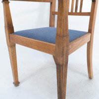 Shapland & Petter, a Good Quality Set of Six Arts & Crafts Oak Dining Chairs - Thumbnail 12