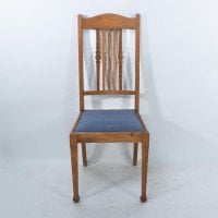 Shapland & Petter, a Good Quality Set of Six Arts & Crafts Oak Dining Chairs - Thumbnail 14