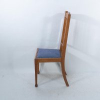 Shapland & Petter, a Well-Crafted Set of Six Arts & Crafts Oak Dining Chairs - Thumbnail 18