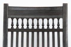E. W. Godwin for William Watt. Aesthetic Movement Tall Back Ebonised Armchair - Thumbnail 6