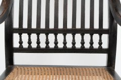 E. W. Godwin for William Watt. Aesthetic Movement Tall Back Ebonised Armchair - Thumbnail 7