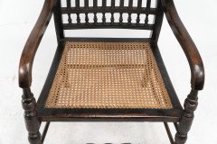 E. W. Godwin for William Watt. Aesthetic Movement Tall Back Ebonised Armchair - Thumbnail 9