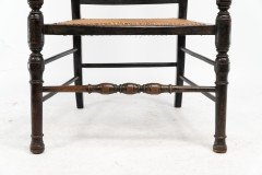 E. W. Godwin for William Watt. Aesthetic Movement Tall Back Ebonised Armchair - Thumbnail 13